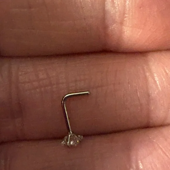 Nose Ring- 20G Stainless Steel Nose Stud Hypoallergenic Nose Stud Ring - Picture 5 of 8